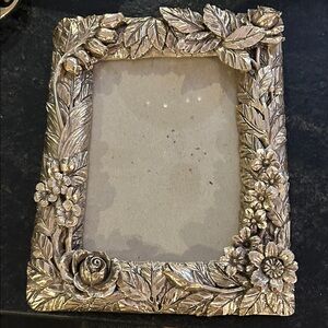 5x7 gorgeous3D silver sepia tone raised picture frame